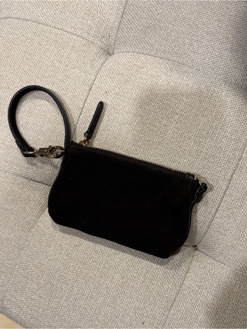 Madewell Brown Wristlet Clutch